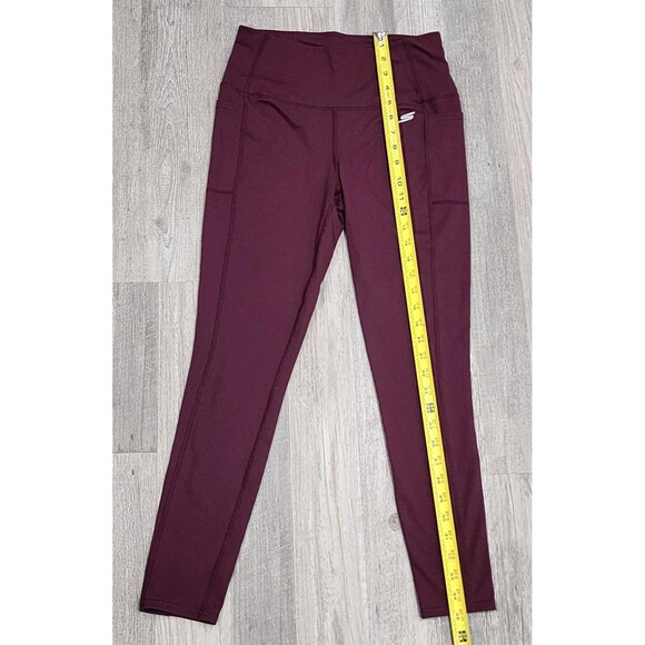 Sketcher Women's Gowalk Hight Waisted Legging Activewear Burgundy Pants Medium - Picture 3 of 9